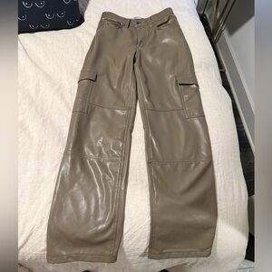 Abercrombie & Fitch Vegan Cargo Leather Pants